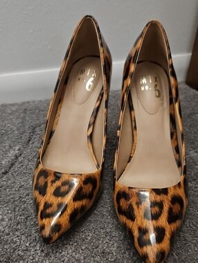 Mix No. 6 Leopard-Print Pointed Toe Pumps - Tan & Black